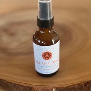 I Am Passionate Organic Aromatherapy Spray for Sacral Chakra