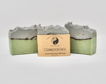 Cedarwood Sage Organic Handcrafted Goat Milk Soap