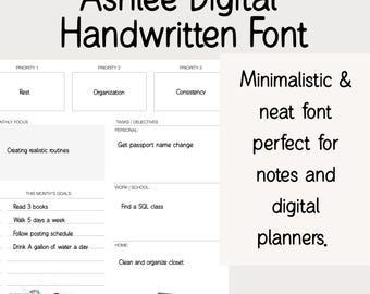 Ashlee Digital Handwritten Font