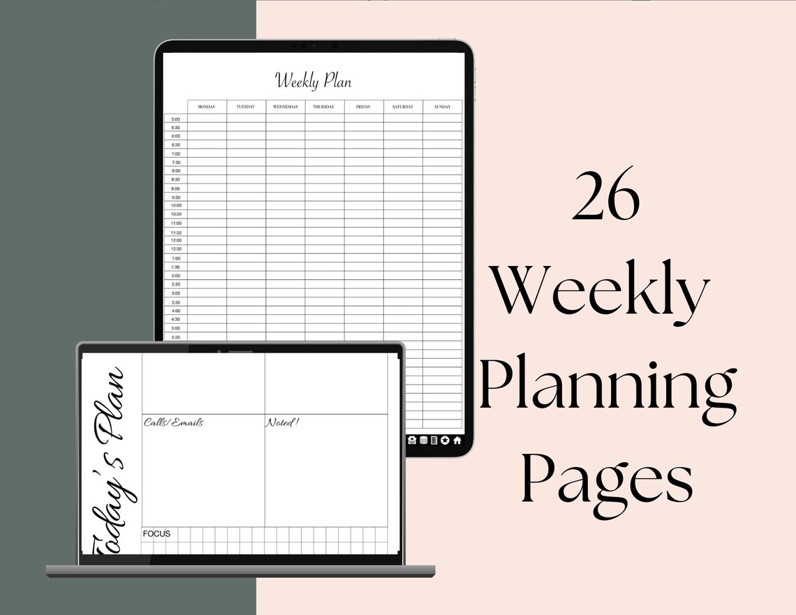 The All Things Planner Aesthetic Digital Planner Mac Digital Etsy