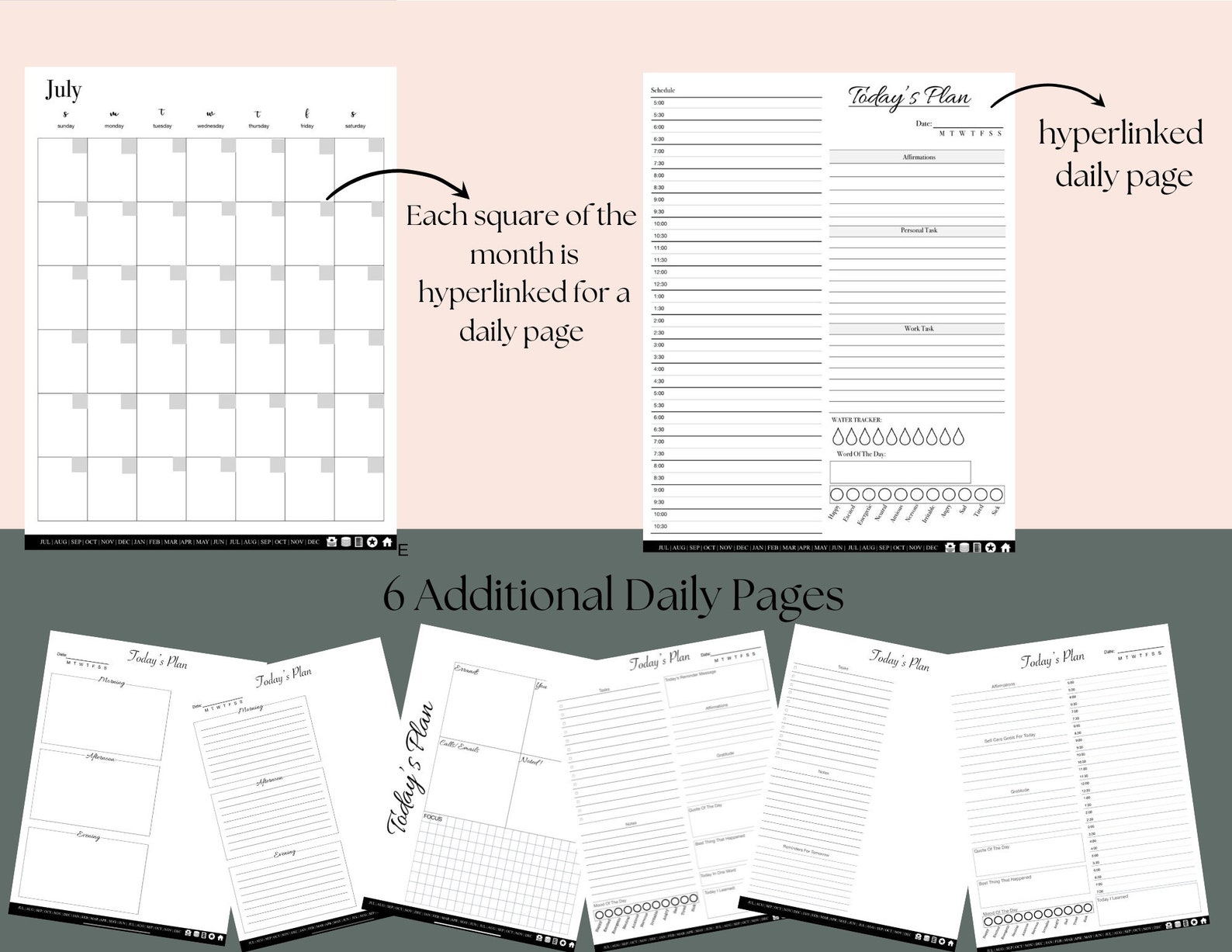 The All Things Planner, Aesthetic Digital Planner, Mac Digital Planner