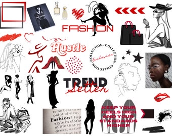 Fashion Clipart Stickers: Trend Setter Digital Planner (GoodNotes)