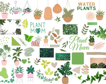 Plant Life Digital Planner Stickers: GoodNotes Clipart (Digital Download)