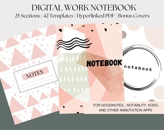 Digital Work Notebook: Hyperlinked with Tabs (PDF)