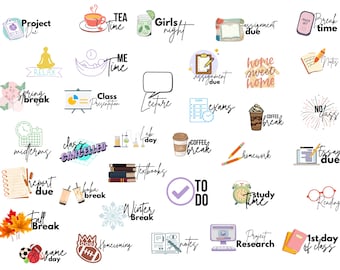 Student Goodnotes Stickers School Digital Stickers Study College ...