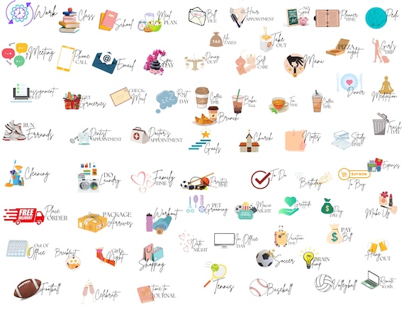Maanden met sterren planner stickers - Miss