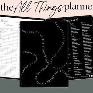 The All Things Planner, aesthetic digital planner, Mac digital planner, ultimate life digital planner, 2022-2023 planner, digital undated