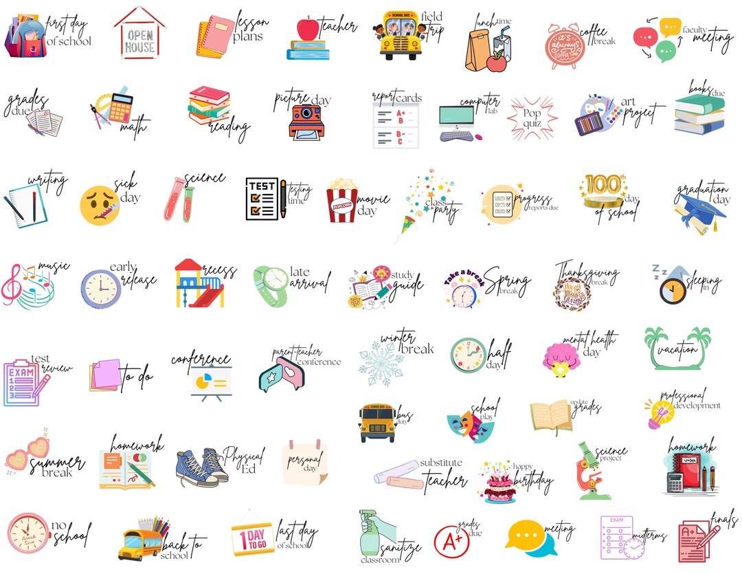 Teacher Icon Digital Stickers: Goodnotes & PNG Clipart (digital ...