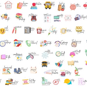 Leraar pictogram digitale planner stickers | Voorgesneden Goodnotes en digitale plannerstickers voor PNG - Clipart