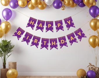 "Happy Birthday Girlande, ""Happy Birthday"" Girlande, Party Dekoration, Handgemacht"