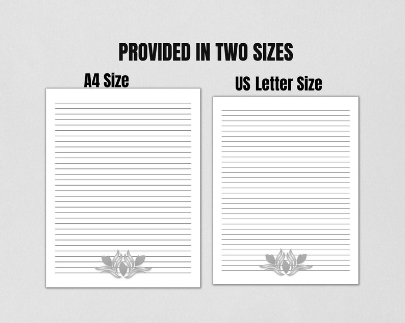 Stationery Set Letter Writing Printable R Writing Paper Set, Lined
