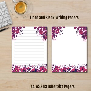 Papel de escritura de San Valentín, papel de escritura de cartas imprimible, papel de carta de amor, juego de papelería, notas de amor, descarga instantánea