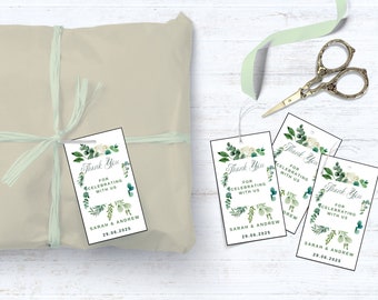 Eukalyptus Hochzeit Gunst Tag: Bearbeitbar Greenery Danke (Instant Download)