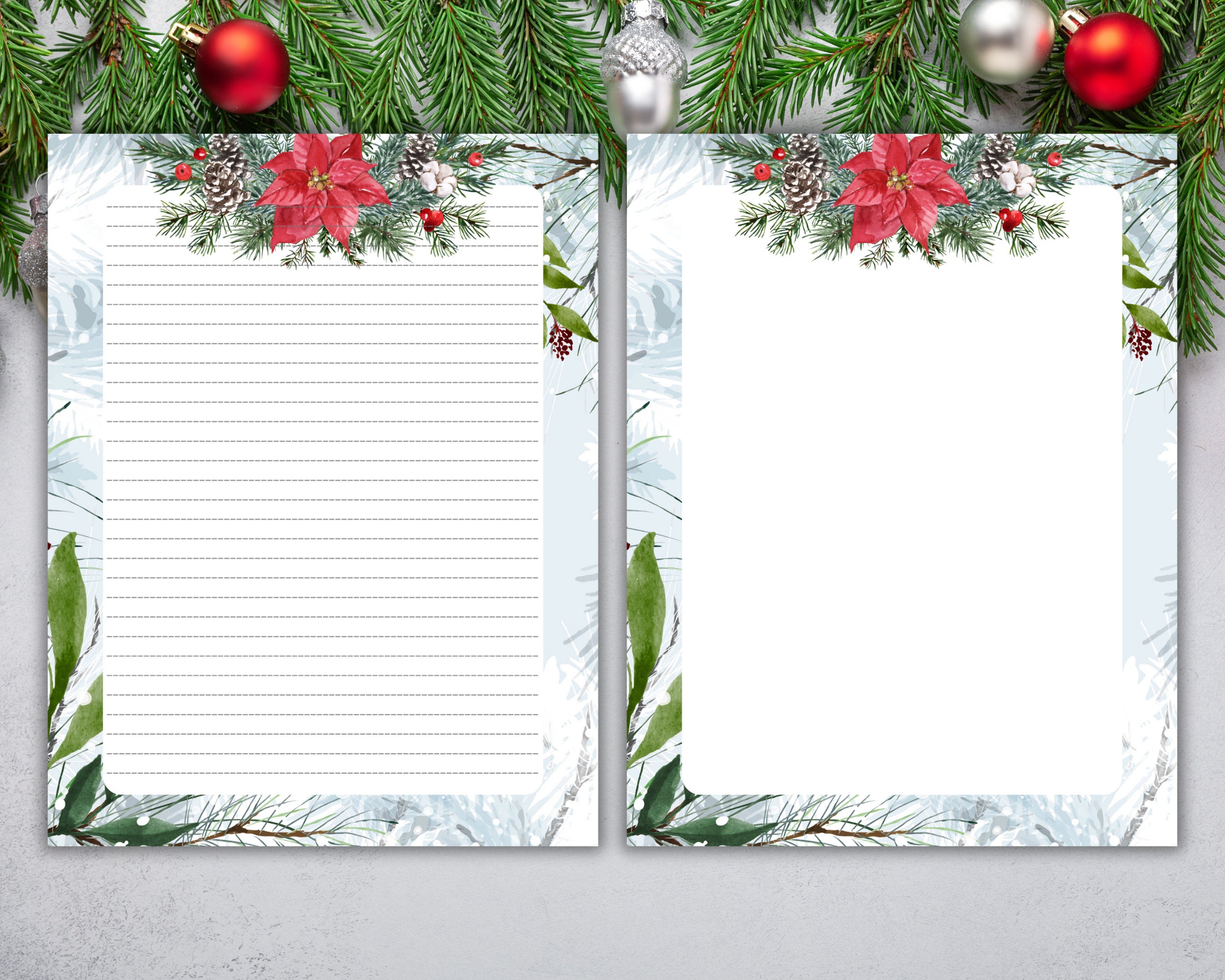 Winter Christmas Writing Paper - Il Fullxfull.5324801925 N2bn 