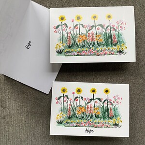 Tarjeta de jardín de flores