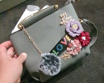 Rh Studio Tote Bag Flowers Daisies Glare Glitter Purse Handbag For Women Girls Rh Studio Tote Bag Flowers Daisies Glare Glitter Purse Handbag For Women Girls