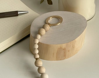 Fossil Stone Meditation Beads, Grounding Breathing Tool