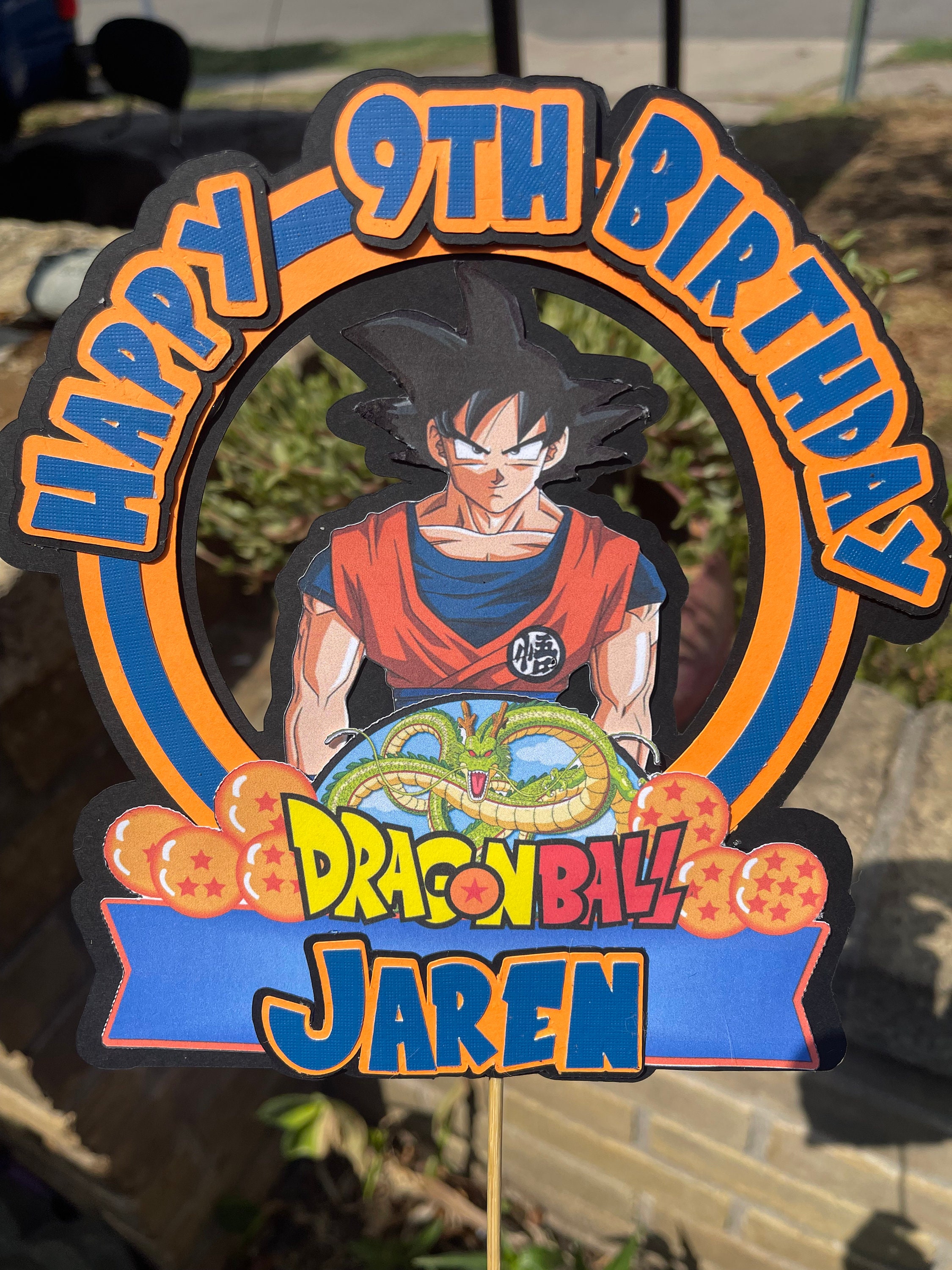 Goku Super Saiyan 3 Dragon Ball Edible Cake Topper Image ABPID00039 – A  Birthday Place