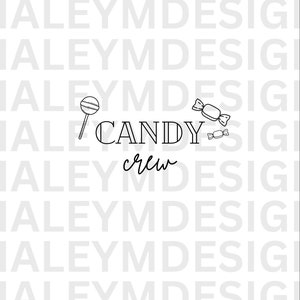Digital Download Logo, Candy Crew Print Logo, Candy Label, Candy Logo PNG Download, Candy Land Theme Shirt Design
