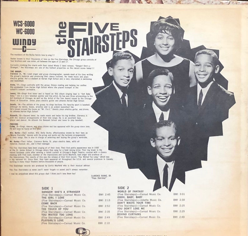 The Five Stairsteps Greatest Hits Vinyl LP Etsy