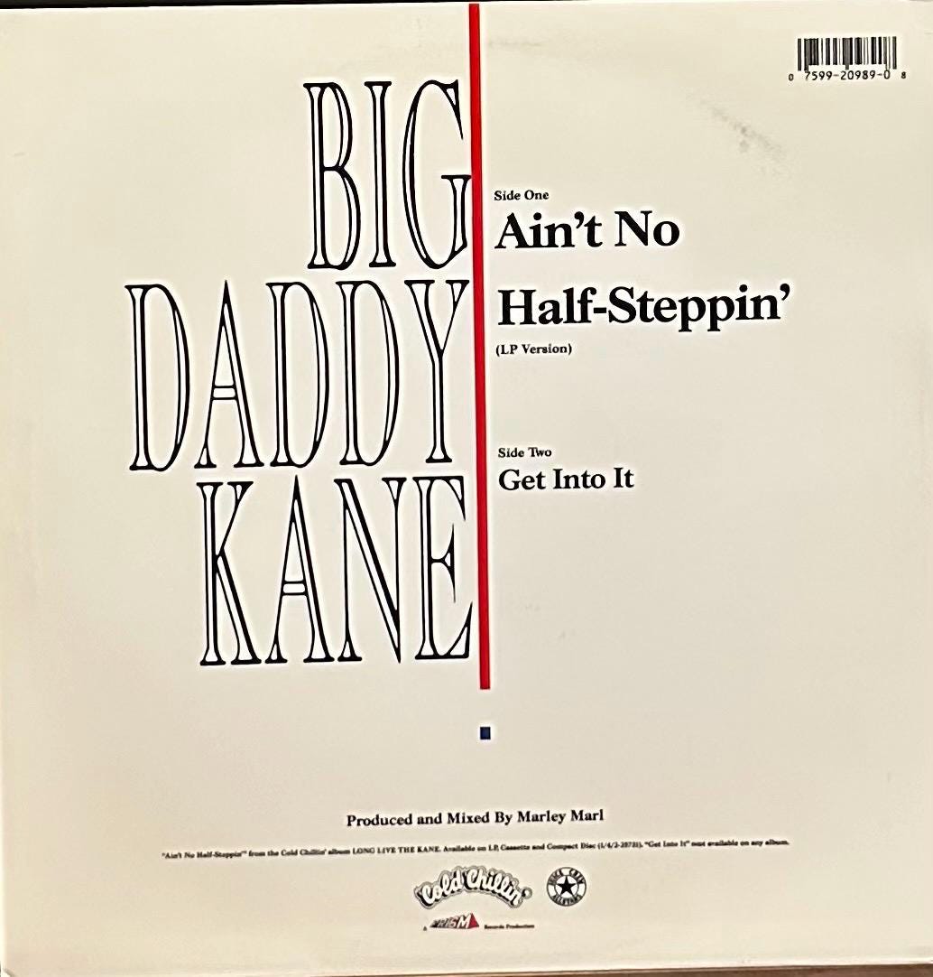 オリジナル美品 BIG DADDY KANE LP HIPHOP R&B Big Daddy Kane: Ain't No Half Steppin, 12 Inch Max Single - Etsy