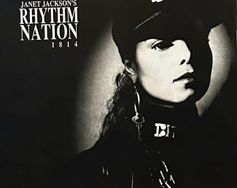 Janet Jackson Vintage Poster 美品 Vintage Original 1990s Janet Jackson Pinup Poster 1990