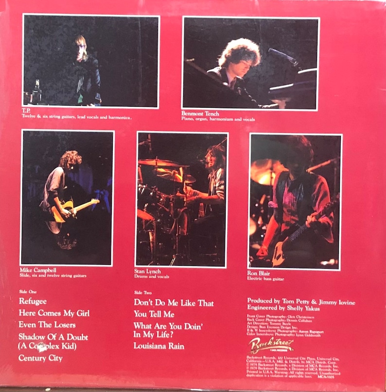 Tom Petty And The Heartbreakers Shadow Of A Doubt Tom Petty and the Heartbreakers: Damn the Torpedoes Vinyl LP - Etsy