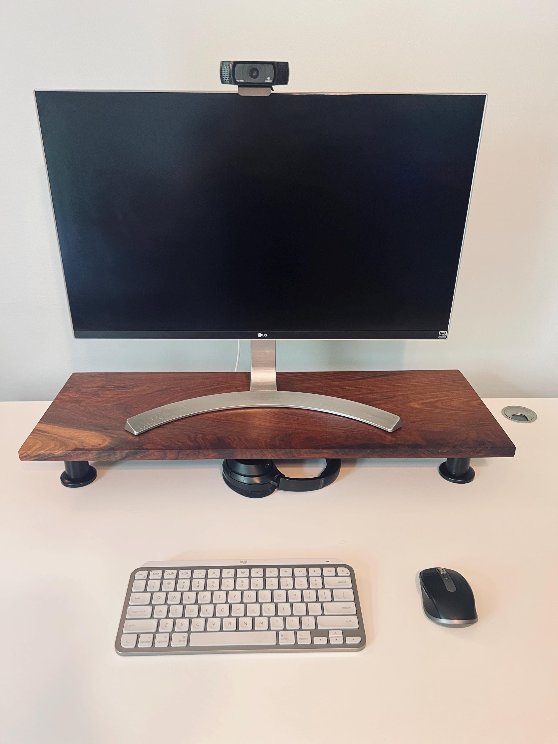 Black Walnut Monitor Riser - Etsy