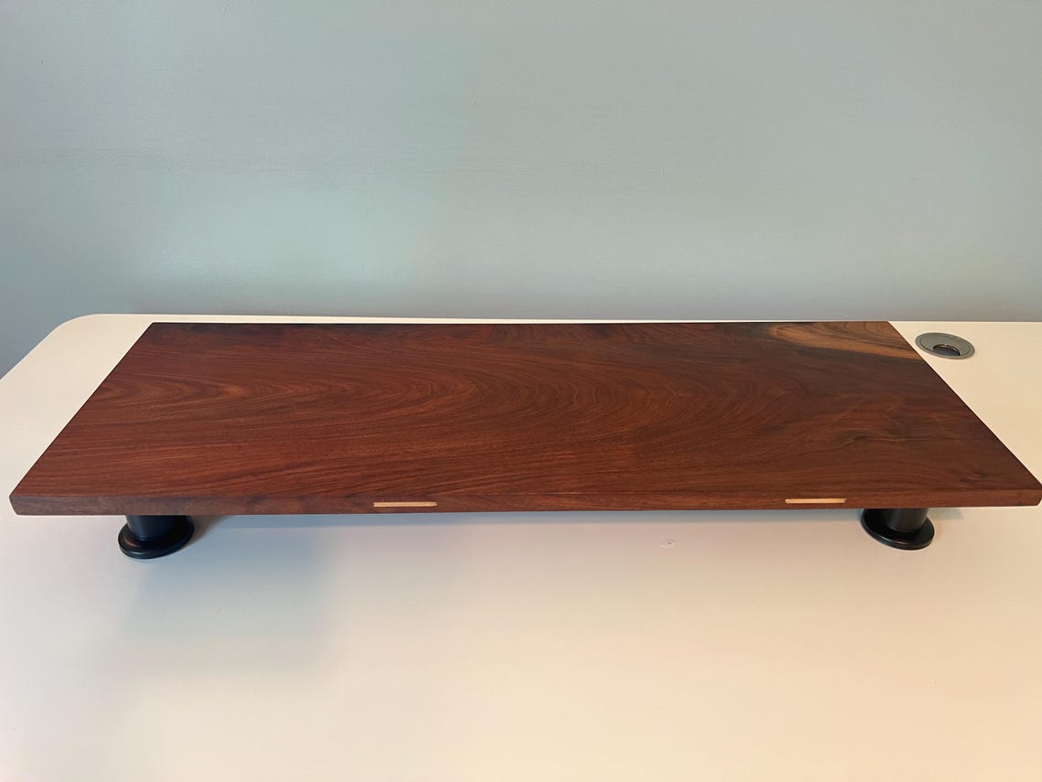 Black Walnut Monitor Riser - Etsy