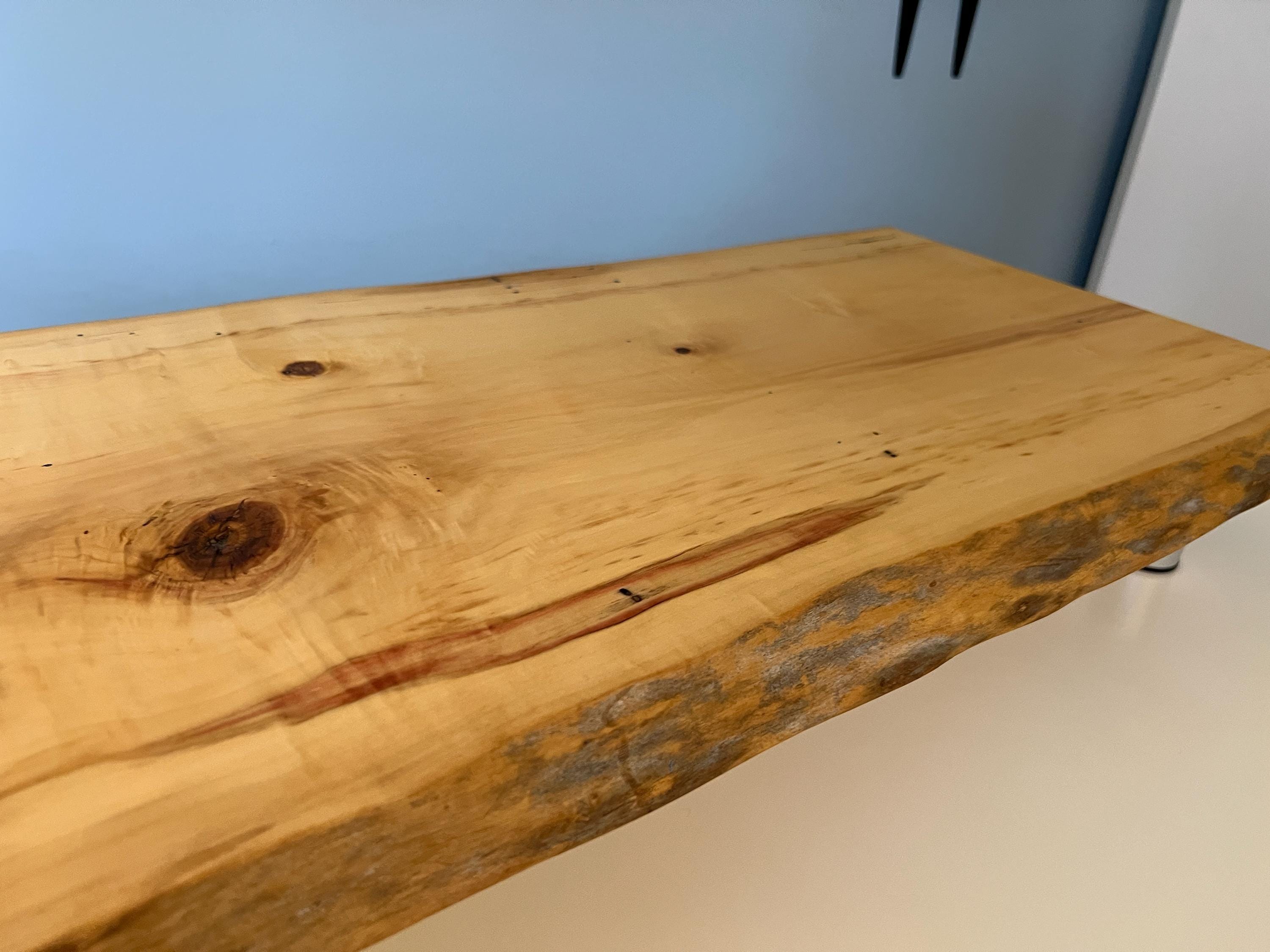 Red Flame Maple Monitor Stand