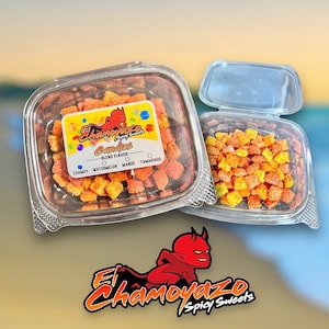 Spicy Mini starburst  | Dulces Enchilados | Mini Starburst  with Chamoy + Tajin | Chamoy