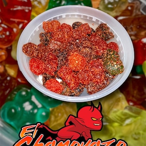Spicy Gummy Bears | Dulces Enchilados | Gummy Bears with Chamoy + Tajin | Chamoy Candy