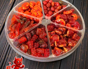 El Chamoyazo Candy Party Tray: kies je 6 pittige snoepjes