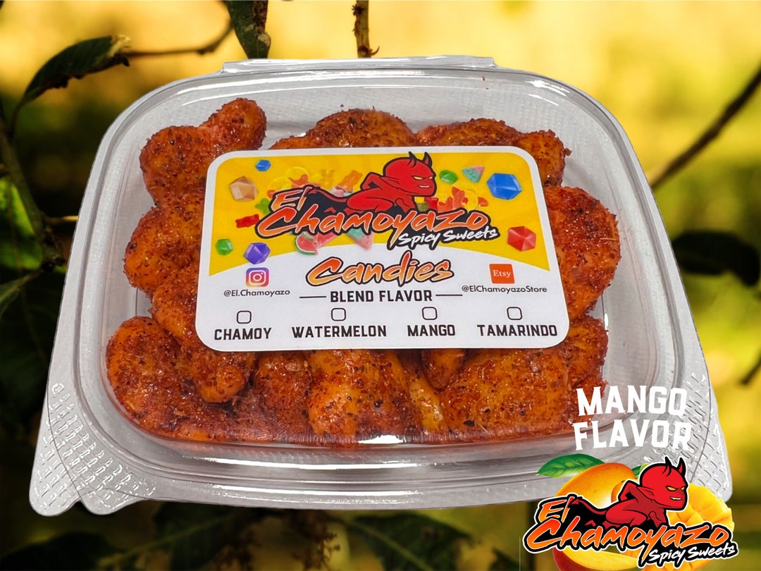 Spicy Mango Slices Dulces Enchilados Mango Slices With Homemade Chamoy Tajin Etsy UK