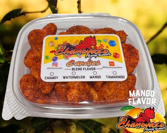 Rebanadas de Mango Picante / Dulces Enchilados / Rebanadas de Mango con Chamoy casero + Tajín