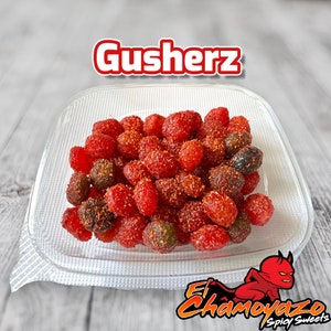 Dulces Enchilados Gusherz - Spicy Gushers - Gusherz Chamoy and Tajin Candy
