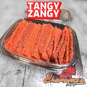 Spicy Tangy Zangy | Dulces Enchilados | Tangy Zangy with Chamoy + Tajin | Chamoy Candy