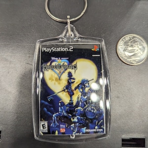 Kingdom Hearts Mini Playstation 2 Video Game Box Art Schlüsselanhänger