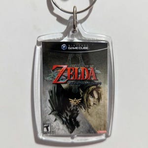 Twilight Princess Mini Nintendo GameCube Video Game Box Art Schlüsselanhänger Legende von Zelda