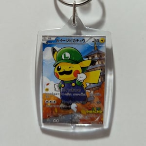 Luigi Pikachu Mini Pokemon Schlüsselanhänger