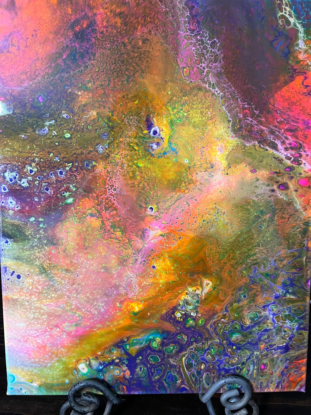 Epoxied Acrylic Painting on Canvas Etsy