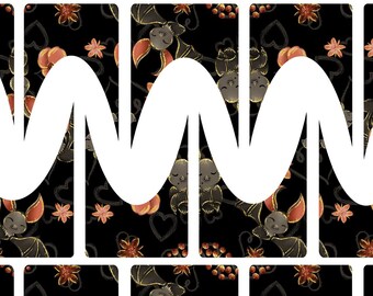 Cute Bat Halloween Nail Decals | Dark Kawaii Goth Nail Transfers