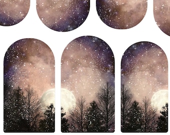 Winter Nail Decals