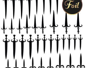 Knife Nail Decals | Waterslide Decals for Nails