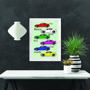 Colors in Spanish, Homeschool, DIGITAL DOWNLOAD, Prints