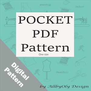 PDF Home Pocket Pattern, One size, Free tutorial coming soon