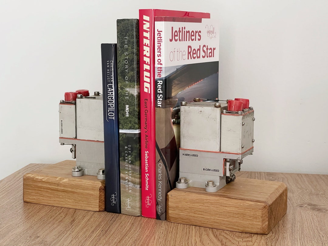 Airbus A320 CFM56 Engine Solenoid Book Ends Upcycled Aviation Etsy