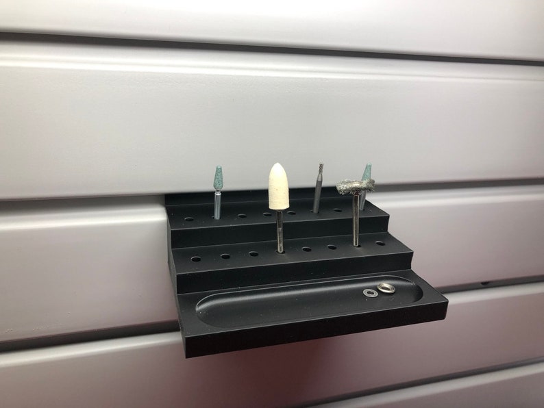 Rotary Tool Bit Holder for Slat Wall Desk or Workbench Etsy