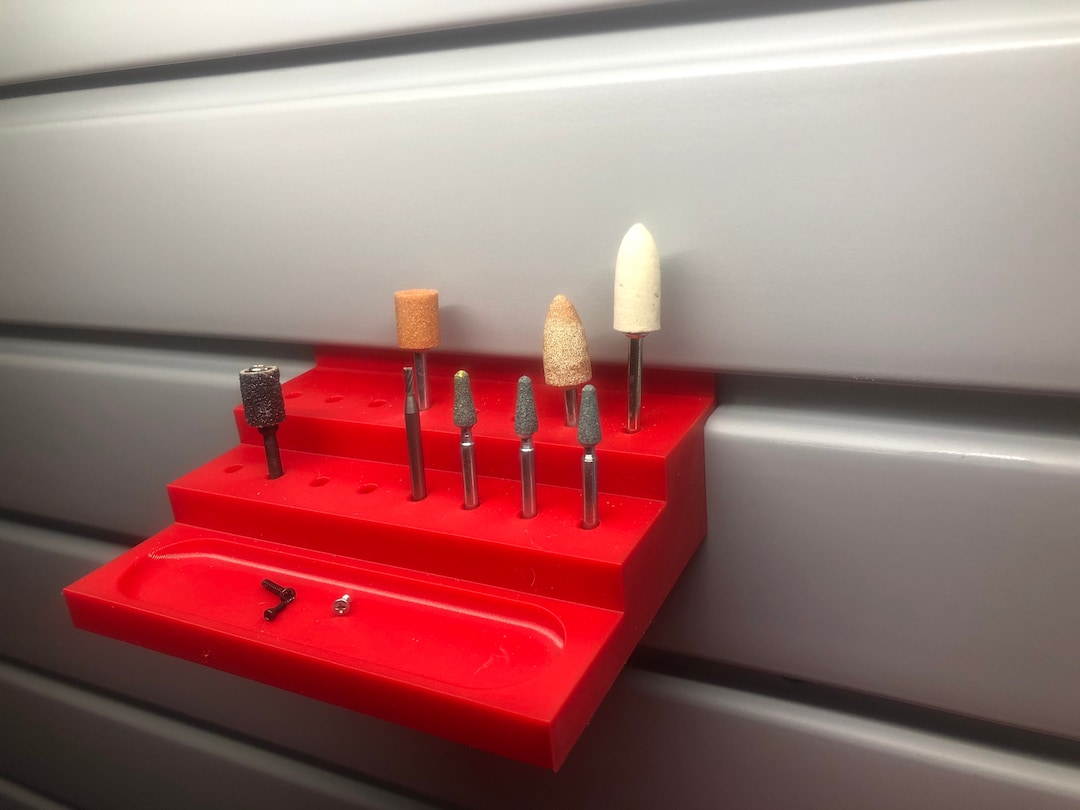 Rotary Tool Bit Holder for Slat Wall Desk or Workbench Etsy