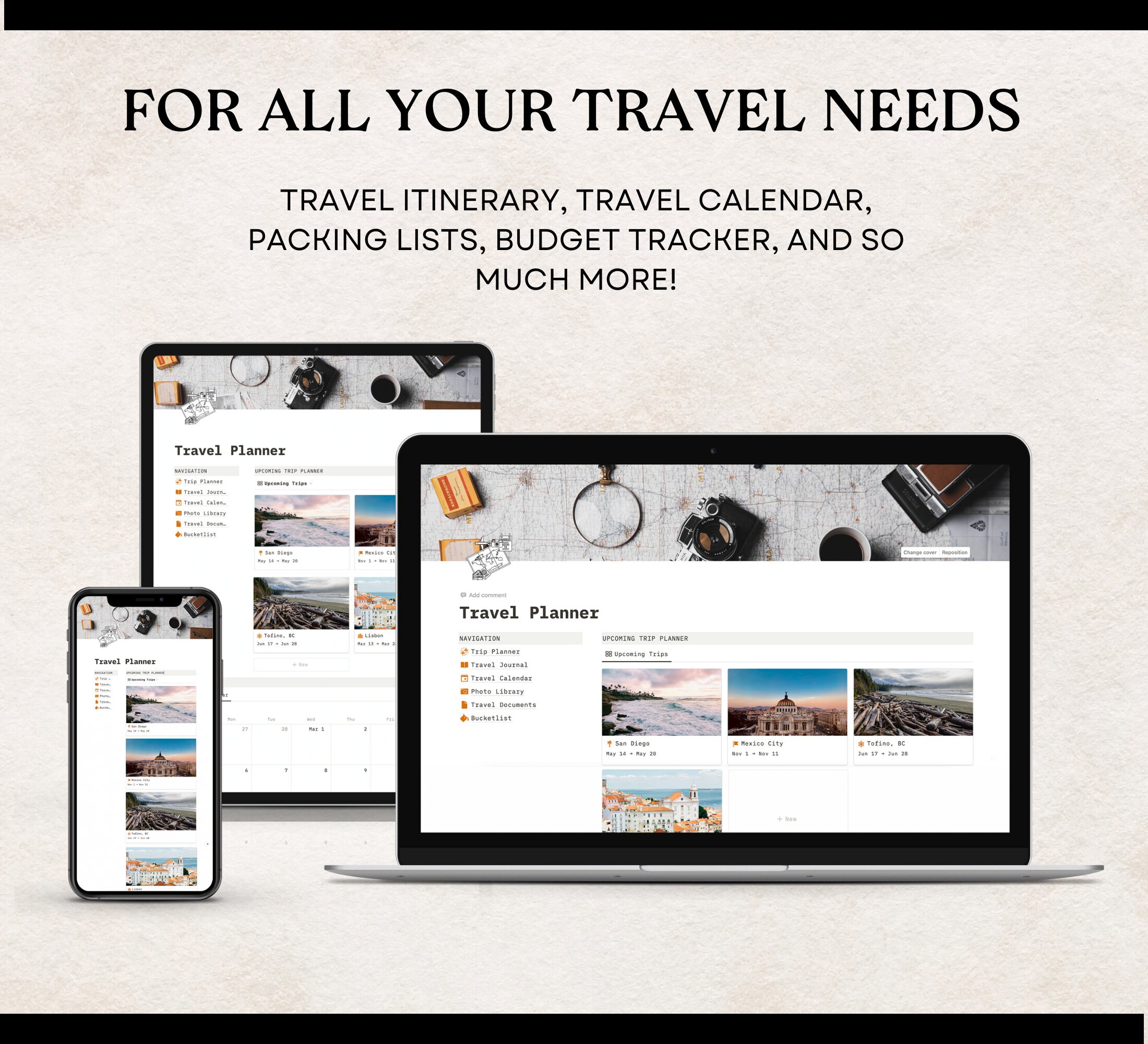 Curated visual reference: Picture Idea: Notion Template Travel Planner Notion Template Travel Planner Notion
